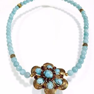 Green stone necklace